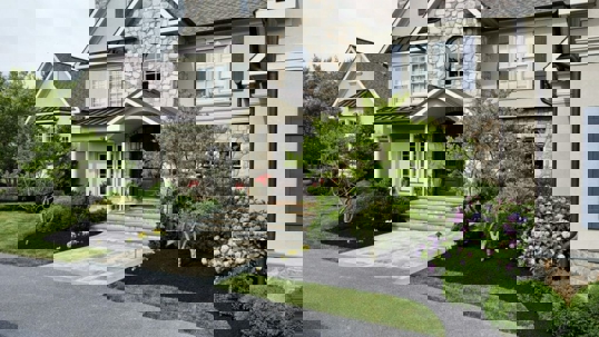 A luxury stone house