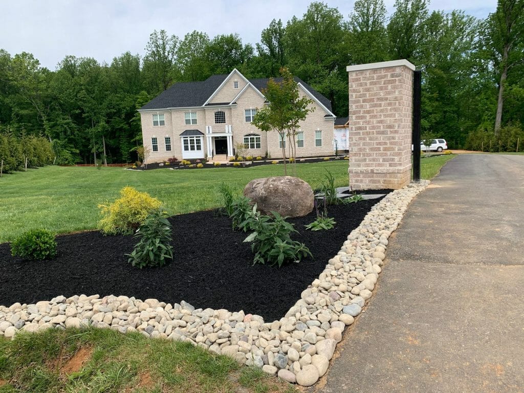 Beautiful home landscaping enhances property value